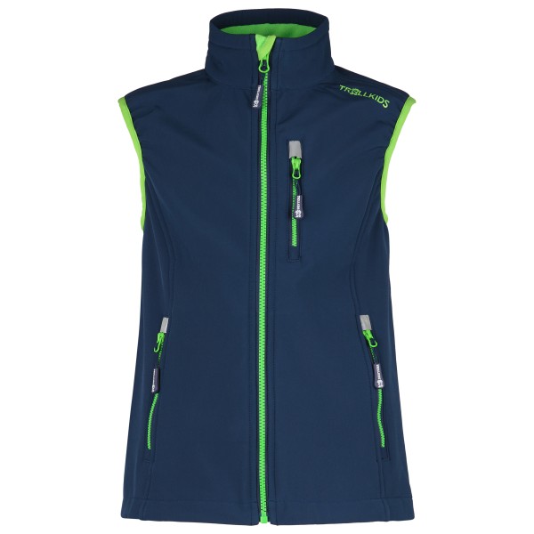Trollkids - Kid's Trollfjord Vest - Softshellweste Gr 98 blau Trollkids - Kid's Trollfjord Vest - Softshellweste Gr 98 blau von Trollkids