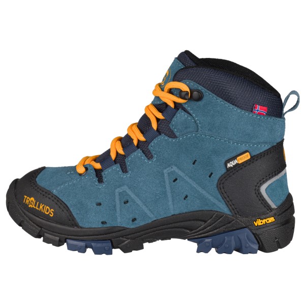 Trollkids - Kid's Trollsteinen Hiker Mid - Wanderschuhe Gr 28 blau von Trollkids