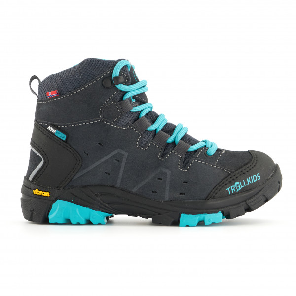 Trollkids - Kid's Trollsteinen Hiker Mid - Wanderschuhe Gr 33 grau von Trollkids