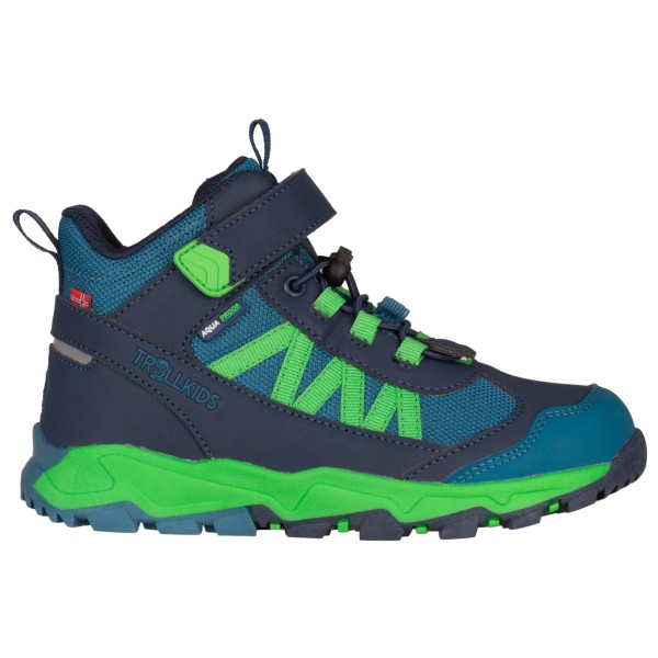 Trollkids - Kid's Tronfjell Hiker Mid - Wanderschuhe Gr 29 blau/grün von Trollkids