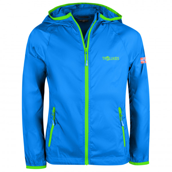 Trollkids - Kids Fjell Running Jacket - Windjacke Gr 176 blau von Trollkids