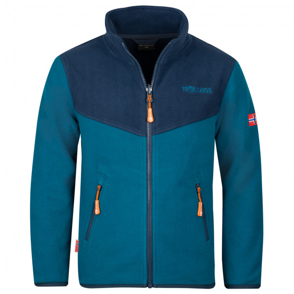 Trollkids - Kids Oppdal Jacket XT - Fleecejacke Gr 110 blau von Trollkids