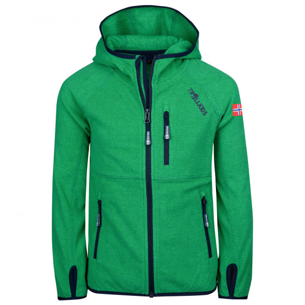 Trollkids - Kids Sandefjord Jacket - Fleecejacke Gr 128 grün von Trollkids