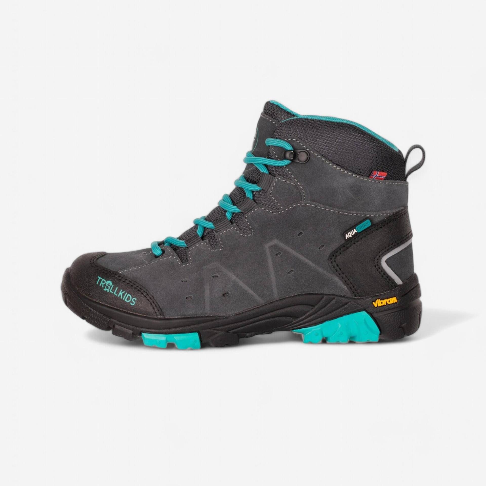 Trollkids Trollsteinen Wanderschuh Kinder Gr. 30-40 wasserdicht grau/türkis Trollkids Trollsteinen Wanderschuh Kinder Gr. 30-40 wasserdicht grau/türkis von Trollkids