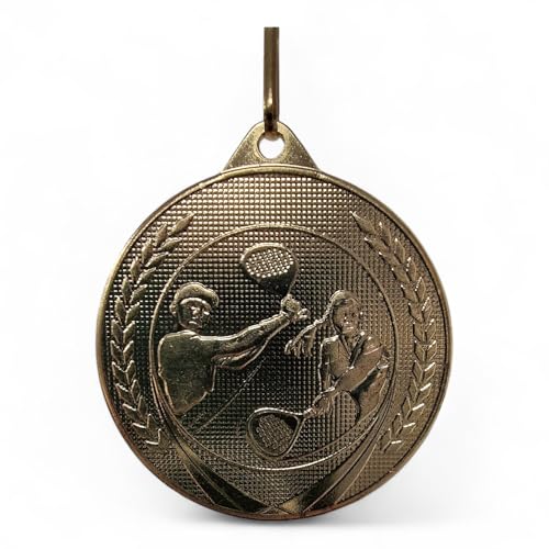 Trophy Monster Padel-Medaillen mit Goldprägung, inklusive Bändern zum Anklippen, 50 mm, geprägtes Eisen, 10 Stück Trophy Monster Padel-Medaillen mit Goldprägung, inklusive Bändern zum Anklippen, 50 mm, geprägtes Eisen, 10 Stück von Trophy Monster