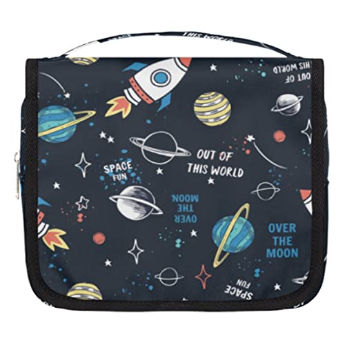 Cartoon Raketen H?ngende Kulturtasche Weltraum Rakete Planet Niedliche Reise Make-up Kosmetiktasche H?ngende Kulturtasche Organizer Tasche mit Haken f¨¹r Frauen M?nner M?dchen Jungen, Mehrfarbig Cartoon Raketen H?ngende Kulturtasche Weltraum Rakete Planet Niedliche Reise Make-up Kosmetiktasche H?ngende Kulturtasche Organizer Tasche mit Haken f¨¹r Frauen M?nner M?dchen Jungen, Mehrfarbig von TropicalLife