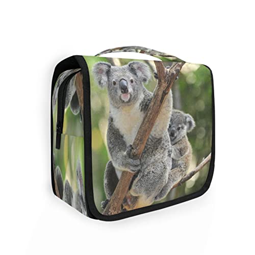 Make-up-Tasche Koala Tier Baum Zweig hängende Kulturbeutel Reise Make-up Tasche Kulturbeutel für Frauen Organizer Fall für Zubehör Shampoo täglichen Gebrauch, mehrfarbig, Size:9" x 4" x 18.5" von TropicalLife