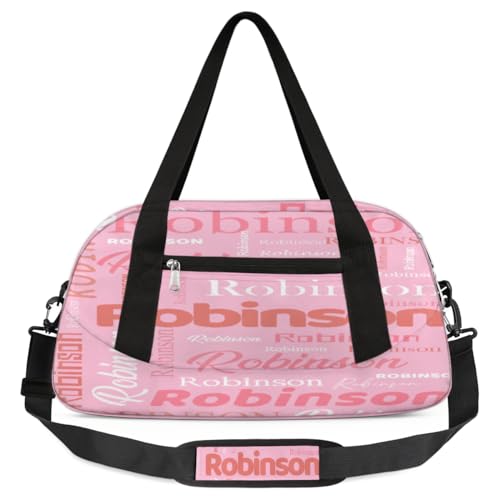 Sporttasche für Mädchen, Jungen, Kinder, kleine Sporttasche, personalisierbar, für Schwimmen, Tanzen, Übernachtung, Wochenendtasche, rose, Einheitsgröße, Reisetasche von TropicalLife