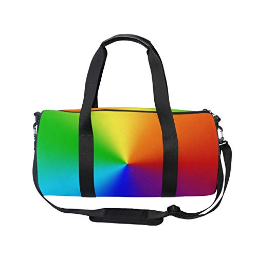 TropicalLife RELEESSS Sporttasche, Regenbogen Muster, leicht, Reisetasche, Reisetasche, Mehrzwecknutzung für Männer und Frauen von TropicalLife