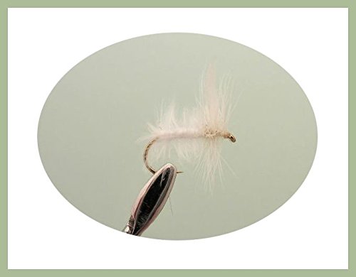 Weiß Moth Forelle Fliegen, 6 Stück, verschiedene Größen, für Fliegenfischen, Trockenfliegen von Troutflies UK Ltd