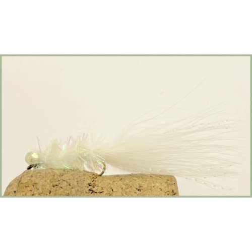 Fritz Lures Forellenfliegen, 6 Stück Hantel, weiß Fritz, Größe 10 Angelfliegen Fritz Lures Forellenfliegen, 6 Stück Hantel, weiß Fritz, Größe 10 Angelfliegen von Troutflies UK Lures