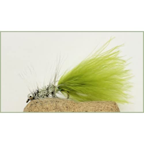 Riesige Forellenfliegen, 6er Pack silber & Olive, Größe 10 Kunstköder, für Fliegenfischen Riesige Forellenfliegen, 6er Pack silber & Olive, Größe 10 Kunstköder, für Fliegenfischen von Troutflies UK Lures