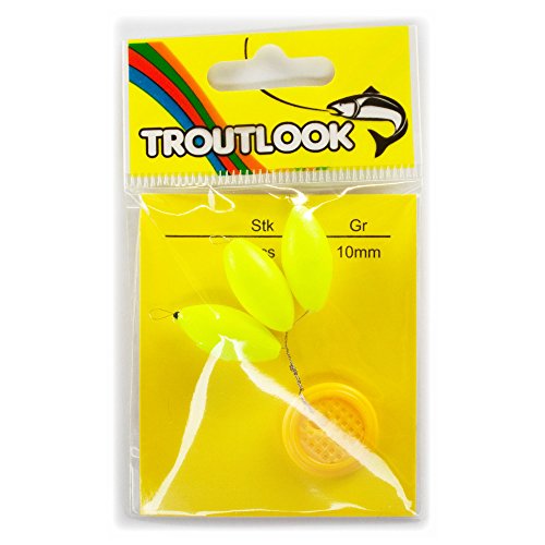 Troutlook Forellen Pilot Spion Pose Rugby 3 Stück gelb 10mm Troutlook Forellen Pilot Spion Pose Rugby 3 Stück gelb 10mm von Troutlook