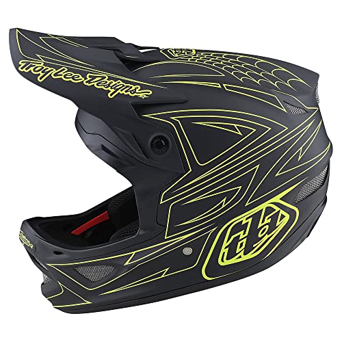 MTB-Fahrradhelm TLD D3 Fiberlite Spiderstripe aus Fiberglas, sehr belüftet von Troy Lee Designs