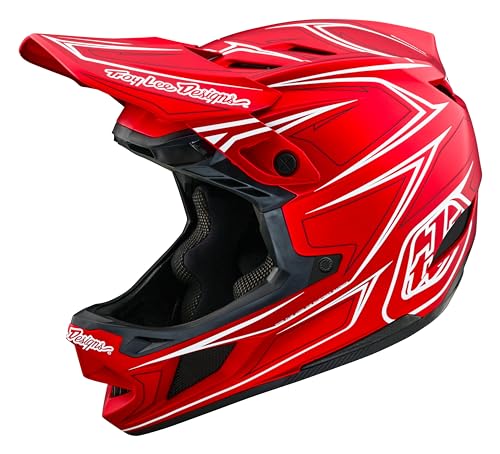 Troy Lee Designs Unisex – Erwachsene D4 Composite MTB-Helm, rot, L von Troy Lee Designs