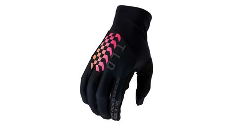 lange handschuhe troy lee designs flowline flipped schwarz von Troy Lee Designs