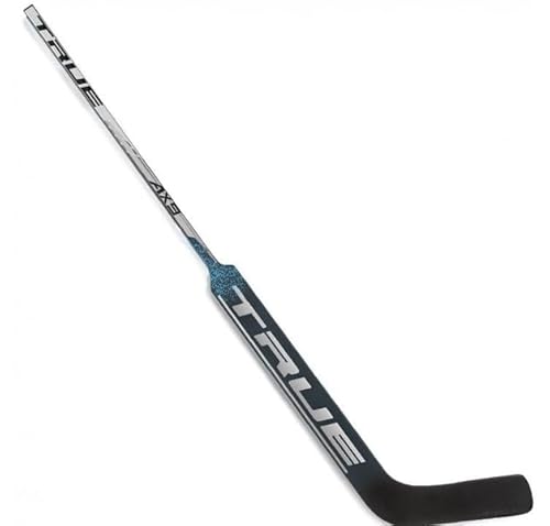 True AX9 Composite Goalie Stick Senior 24' schwarz/blau, Spielseite:Links, Patterns:PC2 von True