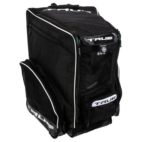 True Elite Backpack Senior Wheel Hockey Bag, Farbe:schwarz/weiß von True