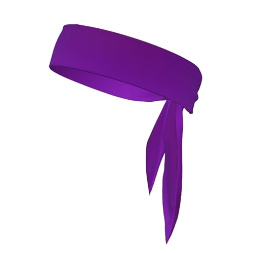 Einfarbige dunkelviolette Stirnbänder, Sport-Kopfband, Stirnband für Damen und Herren, Haarband für Laufen, Workout, Fußball von Trukd