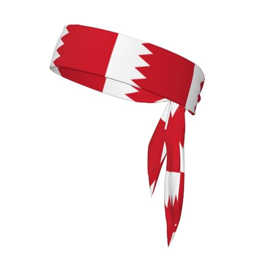 Stirnbänder mit Bahrain-Flagge, Sport-Kopfband, Stirnband für Damen und Herren, Haarband für Laufen, Workout, Fußball von Trukd