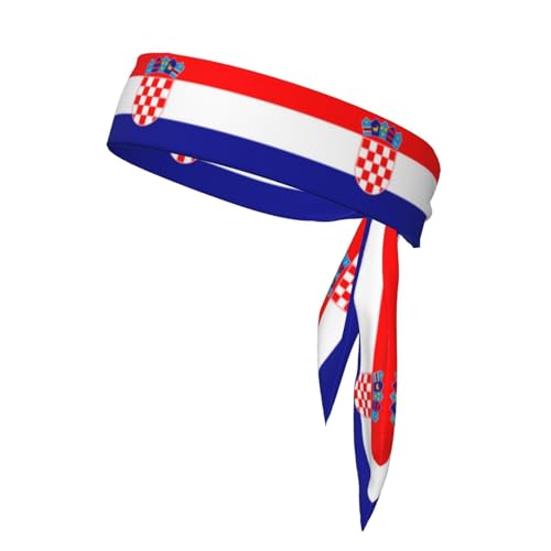Trukd TD-TD12158 Stirnbänder mit Flagge der Republik Kroatien, Sport-Kopfband, Stirnband für Damen und Herren, Haarband für Laufen, Workout, Fußball, Schwarz Trukd TD-TD12158 Stirnbänder mit Flagge der Republik Kroatien, Sport-Kopfband, Stirnband für Damen und Herren, Haarband für Laufen, Workout, Fußball, Schwarz von Trukd