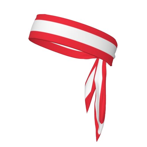 Stirnbänder mit Österreichischer Flagge, Sport-Kopfband, Stirnband für Damen und Herren, Haarband für Laufen, Workout, Fußball Stirnbänder mit Österreichischer Flagge, Sport-Kopfband, Stirnband für Damen und Herren, Haarband für Laufen, Workout, Fußball von Trukd
