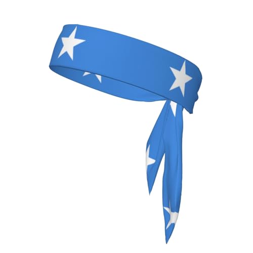 Stirnbänder mit Somali-Flagge, Sport-Kopfband, Stirnband für Damen und Herren, Haarband für Laufen, Workout, Fußball von Trukd