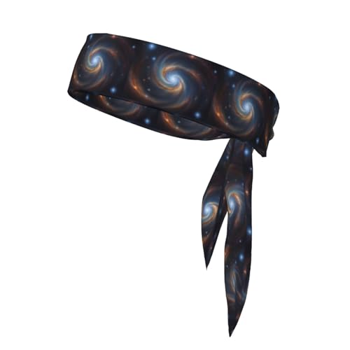 Universum Galaxy Star Space Stirnbänder, Sport-Kopfband, Stirnband für Damen und Herren, Haarband für Laufen, Workout, Fußball von Trukd