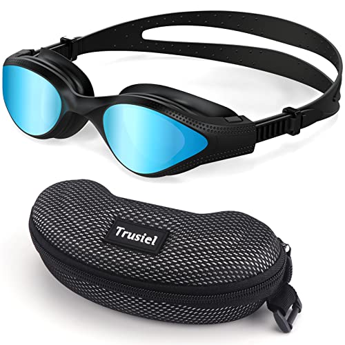 Trusiel Schwimmbrille für Erwachsene, Schwimmbrillen Antibeschlag UV Schutz und Silikon Dichtungen für Herren Damen von Trusiel