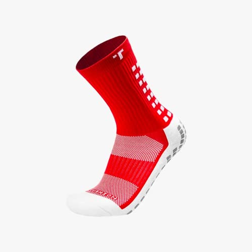 TruSox Herren Mid-Calf Cushion Socken, rot, M-39-43.5 EU von Trusox