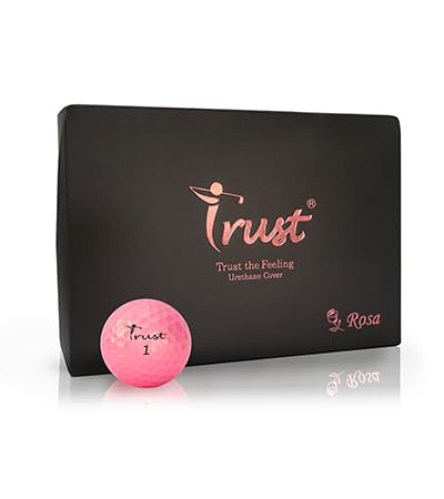 Trust Rosa Golden Pink, 3-Piece Crystal Urethane Golfball, K9 Dynamic Core, Weiches Gefühl, Leicht zu erkennen (Pink, 12 Bälle) von Trust