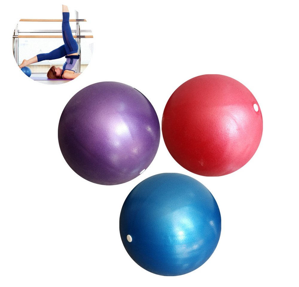 Truyuety Gymnastikball Gymnastikball Kleiner Pilates-Ball 25cm Yoga Ball Rutschfester von Truyuety