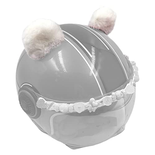 Kawaii Runde Bärenohren für Helm Plüschohren Klebender Klettverschluss Skihelm Zubehör für Kinder Laufrad Helm Dekor Weiß Kawaii Runde Bärenohren für Helm Plüschohren Klebender Klettverschluss Skihelm Zubehör für Kinder Laufrad Helm Dekor Weiß von Tsangbaby