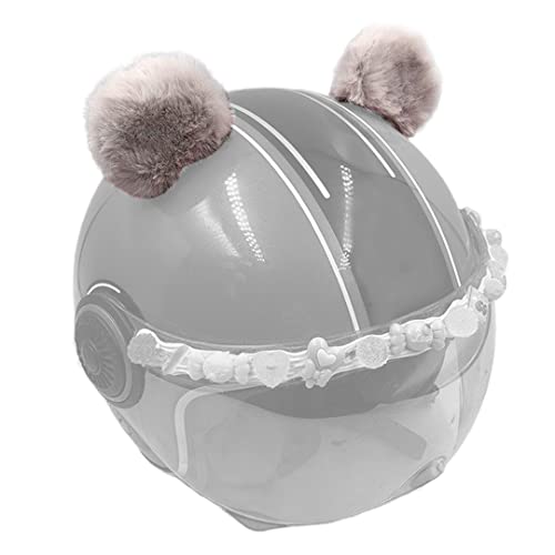 Kawaii Runde Bärenohren für Helm Plüschohren Kleber Klettverschluss Skihelm Zubehör für Kinder Balance Bike Helm Dekor Grau Kawaii Runde Bärenohren für Helm Plüschohren Kleber Klettverschluss Skihelm Zubehör für Kinder Balance Bike Helm Dekor Grau von Tsangbaby