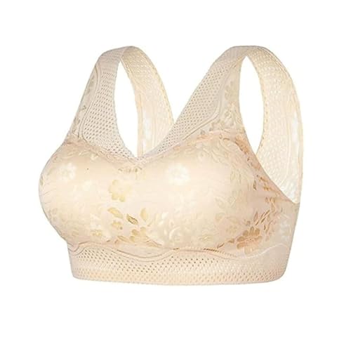 Tseonmis Hatmeo Orthopädischer Anti-Durchhänger-BH für Damen, haltungskorrigierender BH für ältere Frauen, Nahtloser, sexy Push-Up-BH ohne Bügel (Skin,Medium) von Tseonmis