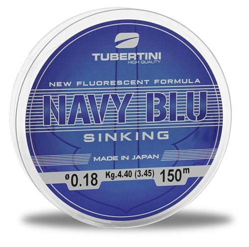 TUBERTINI - Monofile Navy Blau Sinking von 150 Meter Ø Durchmesser von 0,14 mm bis 0,25 mm (Ø 0,160 mm - 3,6 kg) von Tubertini