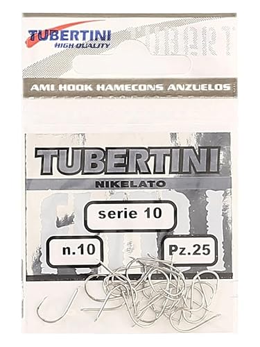 Tubertini Ami Con Paletta da Pesca Haken Serie 10 10 Amo per Mare Trota Lago Fiume Surfcasting von Tubertini