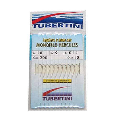 Tubertini Ami da Pesca Legati Con Filo Fluorocarbon Serie 20 Krumm Haken 9 0.14 mm 200 cm Amo Trota Lago Mare Surfcasting Tubertini Ami da Pesca Legati Con Filo Fluorocarbon Serie 20 Krumm Haken 9 0.14 mm 200 cm Amo Trota Lago Mare Surfcasting von Tubertini