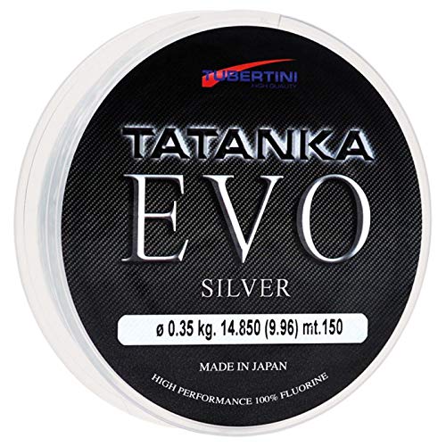 Tubertini Angelschnur Tatanka Evo Silver 0.14 mm 150 m Fluorine Meer Spinning Surfcasting Bolo von Tubertini