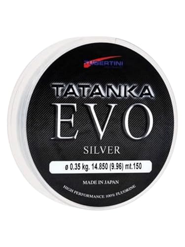 Tubertini Angelschnur Tatanka Evo Silver 0.25 mm 150 m Fluorine Meer Spinning Surfcasting Bolo von Tubertini