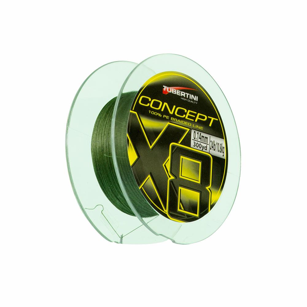 Tubertini Concept X8 Braided Line 275 M Grün 0.160 mm Tubertini Concept X8 Braided Line 275 M Grün 0.160 mm von Tubertini