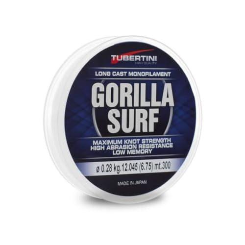 Tubertini Filo da Pesca Gorilla Surf 0.26 mm 300 m Nylon Mare Spinning Surfcasting Carpfishing Trota Lago Tubertini Filo da Pesca Gorilla Surf 0.26 mm 300 m Nylon Mare Spinning Surfcasting Carpfishing Trota Lago von Tubertini