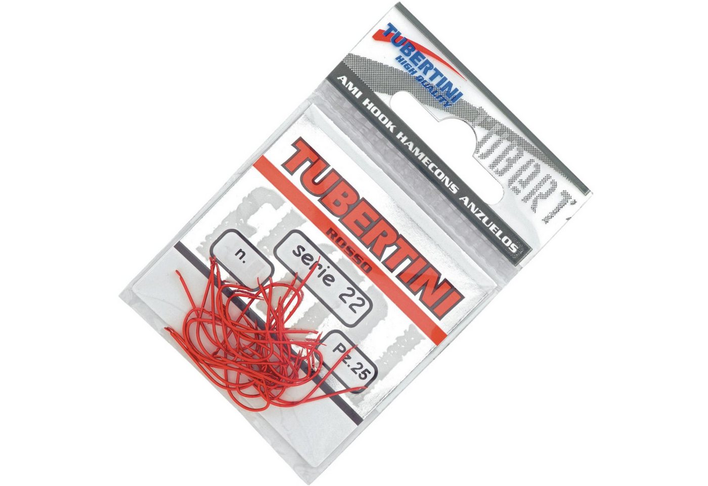 Tubertini Forellenhaken Tubertini Haken Serie 22 rot - 25 Forellenhaken Tubertini Forellenhaken Tubertini Haken Serie 22 rot - 25 Forellenhaken von Tubertini