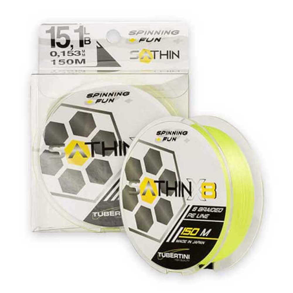 Tubertini Sf+sathin X8 150 M Braided Line Durchsichtig 0.209 mm von Tubertini