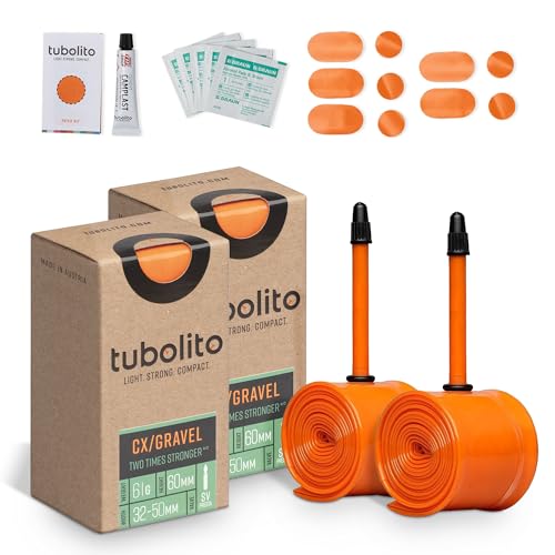 Tubolito Cx/Gravel Fahrrad-Innenschlauch, orange, 700 x 32-50 mm Tubolito Cx/Gravel Fahrrad-Innenschlauch, orange, 700 x 32-50 mm von Tubolito