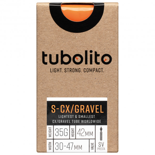 Tubolito - S-Tubo-CX / Gravel-All-SV42 - Fahrradschlauch Gr SV42 orange von Tubolito