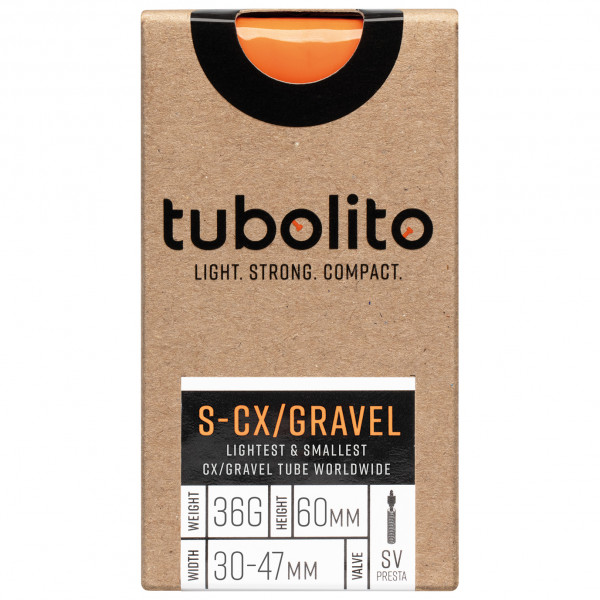 Tubolito - S-Tubo-CX / Gravel-All-SV60 - Fahrradschlauch Gr SV60 orange von Tubolito