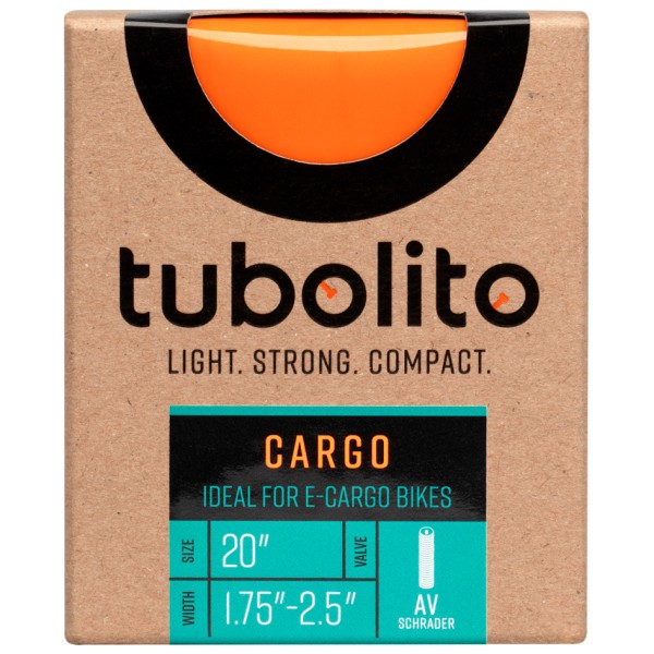 Tubolito - Tubo Cargo 20'' - Fahrradschlauch Gr AV 40mm orange von Tubolito