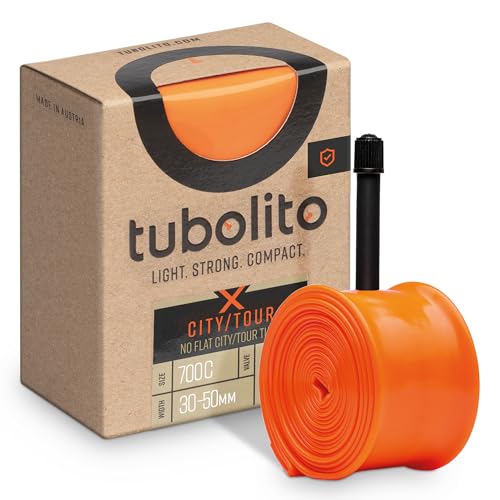 X-Tubo-Schlauch – City/Tour – 700c/28 Zoll – Schraeder-Ventil, Orange von Tubolito