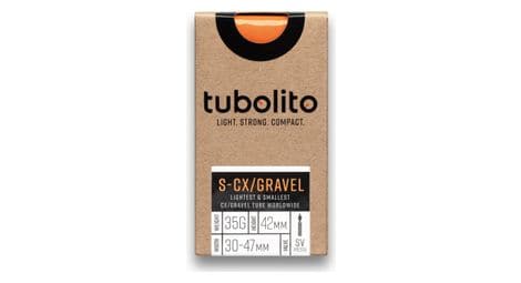 tubolito s cx gravel 700c presta 42 mm inner tube von Tubolito